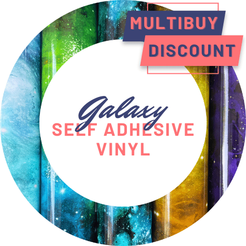 Printed Pattern Self Adhesive Vinyl Galaxy