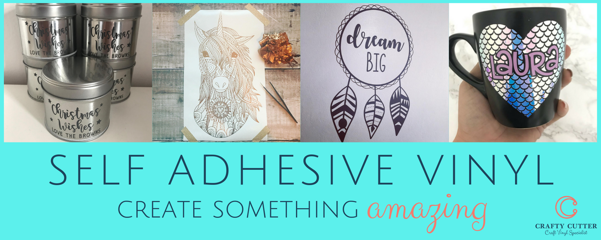 Crafty Cutter Self Adhesive Vinyl & Heat Transfer Vinyl (Iron on)