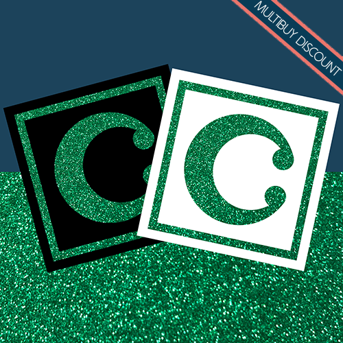 Glitter Card Green