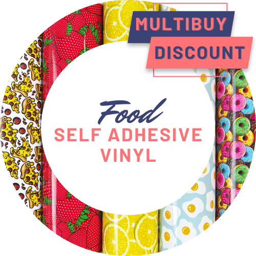 Printed Pattern Self Adhesive Vinyl Food