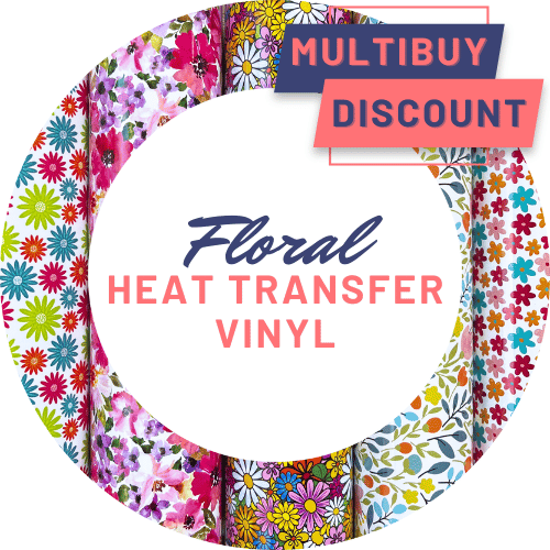Printed Pattern Vinyl HTV Iron On - Floral