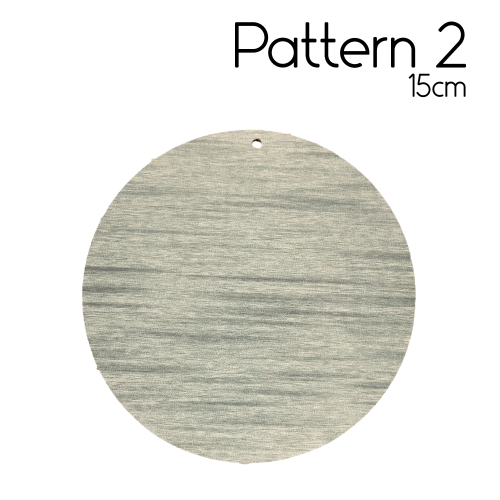 Circular Wooden Plaque 15cm Pattern 2