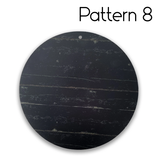 Circular Wooden Plaque 20cm Pattern 8