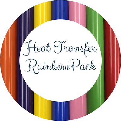 Heat Transfer Vinyl Rainbow Pack Main