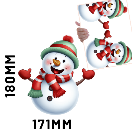 Christmas DTF - Snowman 2 x2