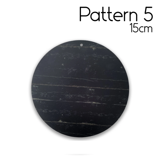 Circular Wooden Plaque 15cm Pattern 5
