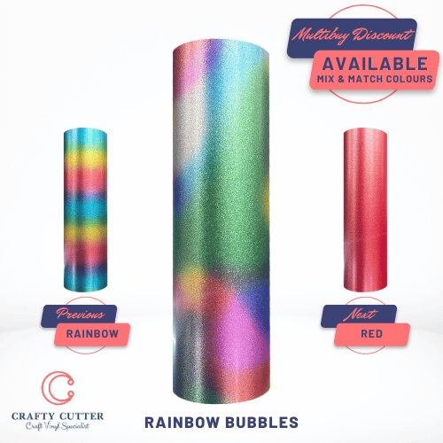 Fairydust Heat Transfer Vinyl - Rainbow Bubbles