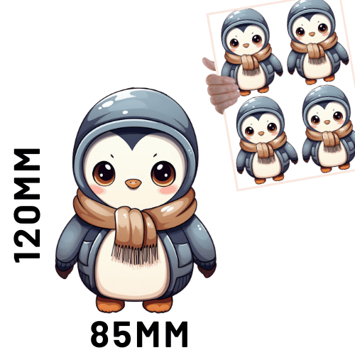 Christmas DTF - Cute Penguin 1 x4
