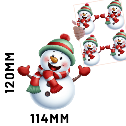 Christmas DTF - Snowman 2 x4