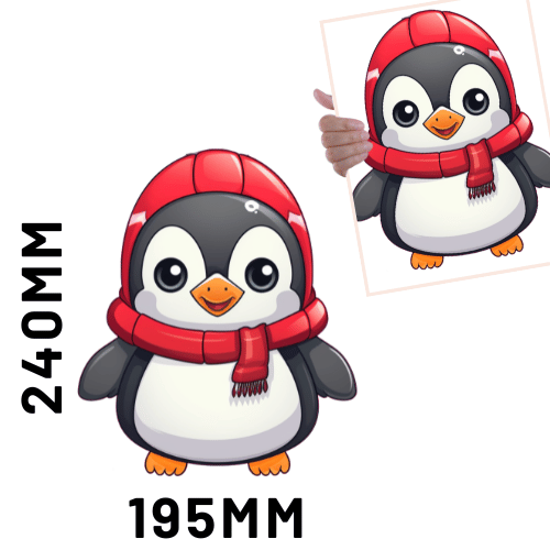 Christmas DTF - Cute Penguin 2 x1