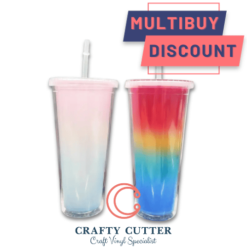 Rainbow Colour Changing Double Walled Tumbler