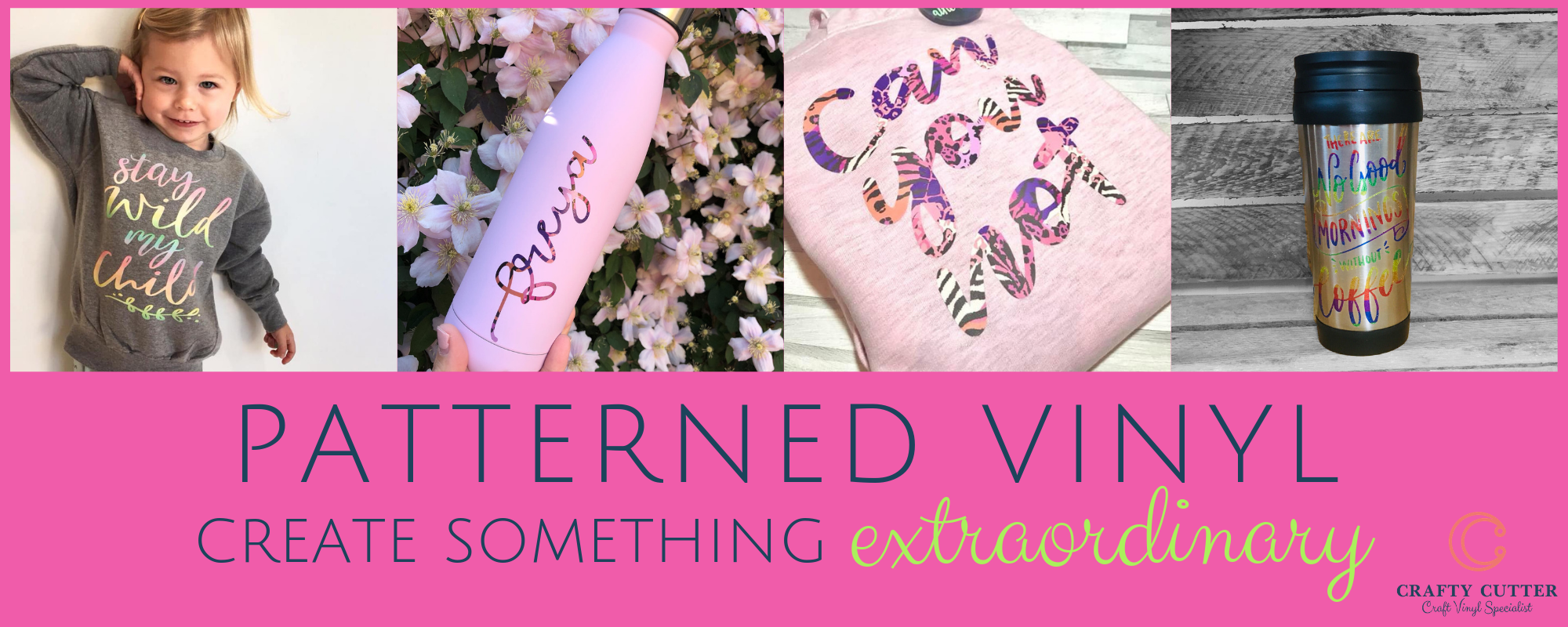 Crafty Cutter Self Adhesive Vinyl & Heat Transfer Vinyl (Iron on)