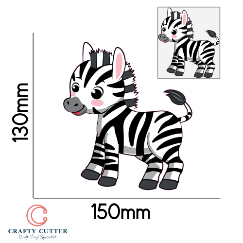PreCut Stickers Animal zebra x1