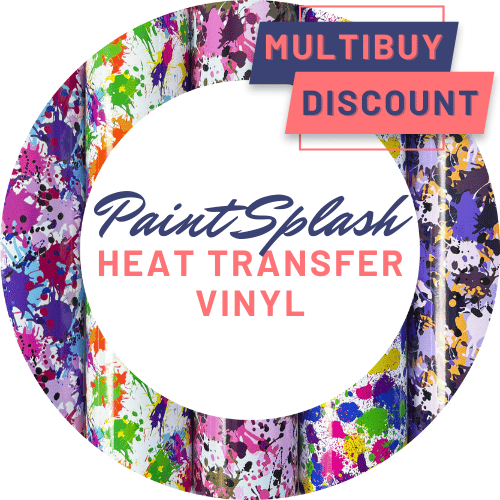HTV Printed Pattern Vinyl - Paint Splash - Main