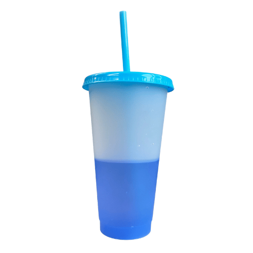 Frosted Colour Changing Cold Cups - Blue