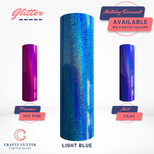 Holographic Sparkle - Glitter Light Blue