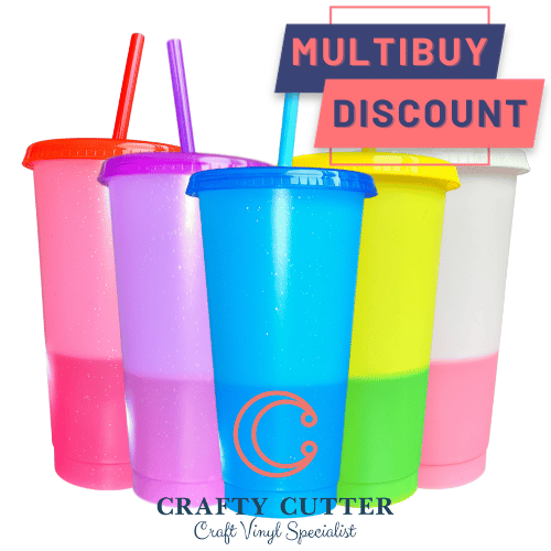 24oz Colour Changing Cold Cups, Cold Cup with Straw