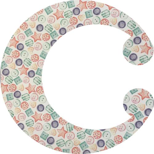 Printed Pattern Vinyl HTV Iron On Various watercolour buttons
