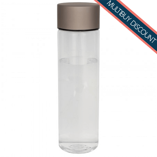 Water bottle 900ml Clear Rose Gold Top