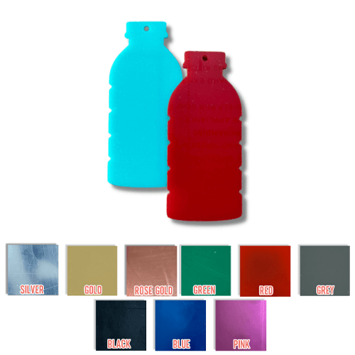 Wholesale Acrylic Bottles  Mirror Colours