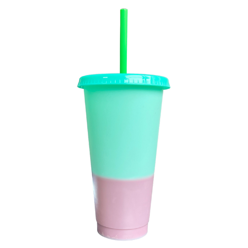 Colour Changing Cold Cup - Turquoise - Lilac