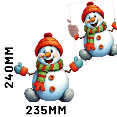 Christmas DTF - Snowman 1 x1
