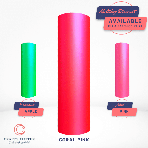 holographic Opal Matt - Coral Pink