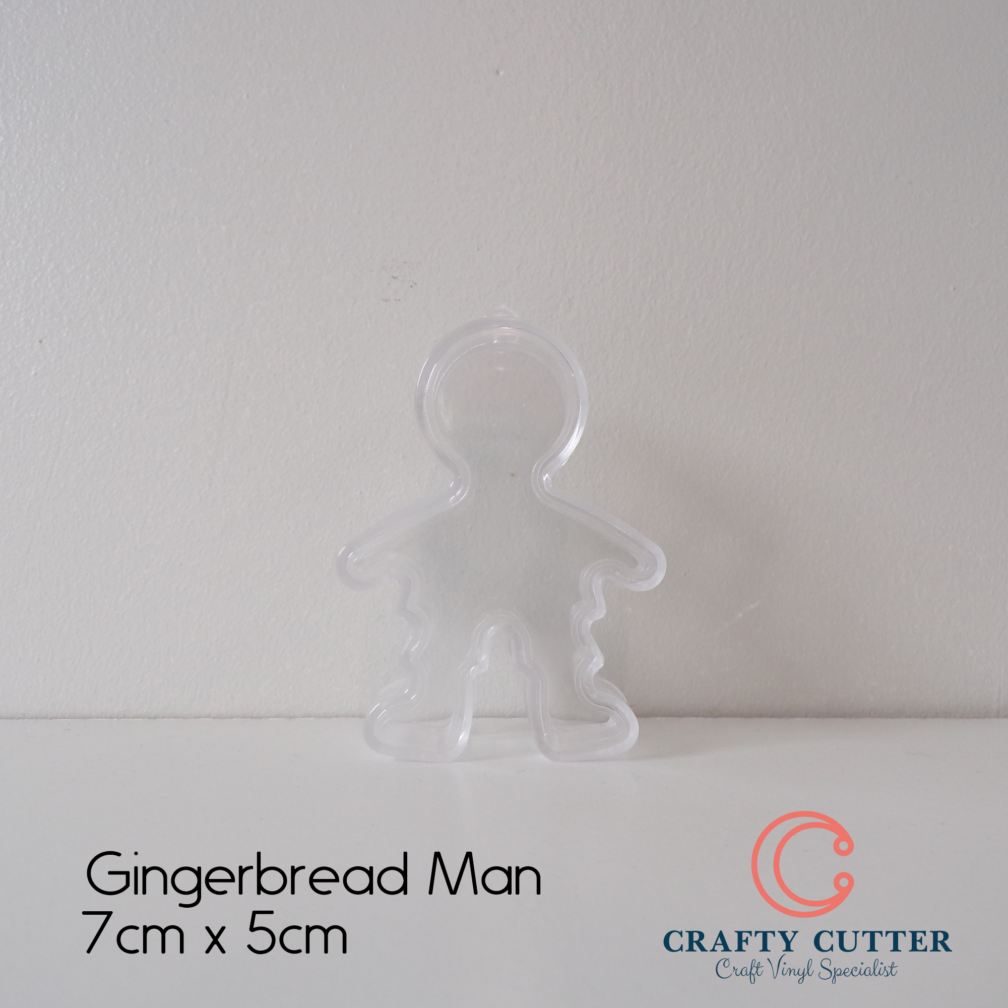 2-Part Shapes Clear Gingerbread Man