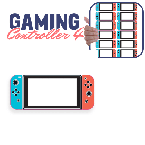 Gaming Stickers Controller 4 x12