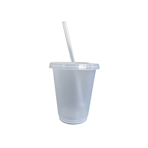 16oz Solid Colour Cold Cup - Frosted