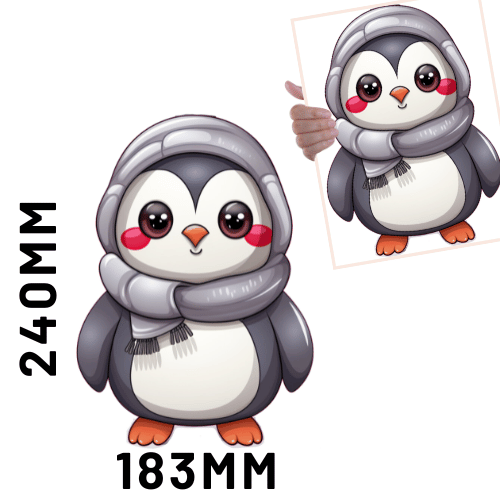 Christmas DTF - Cute Penguin 3 x1