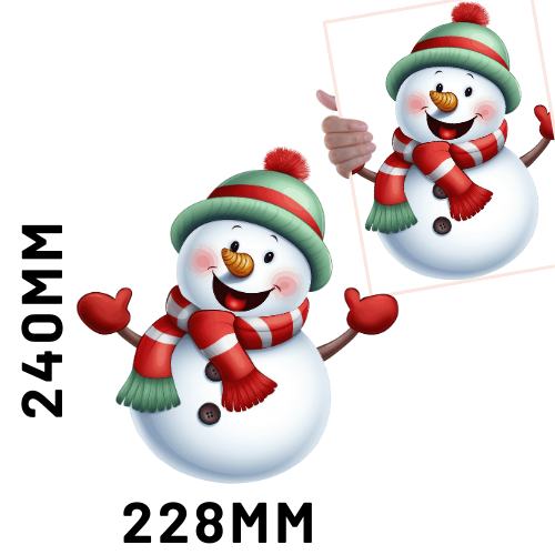 Christmas DTF - Snowman 2 x1