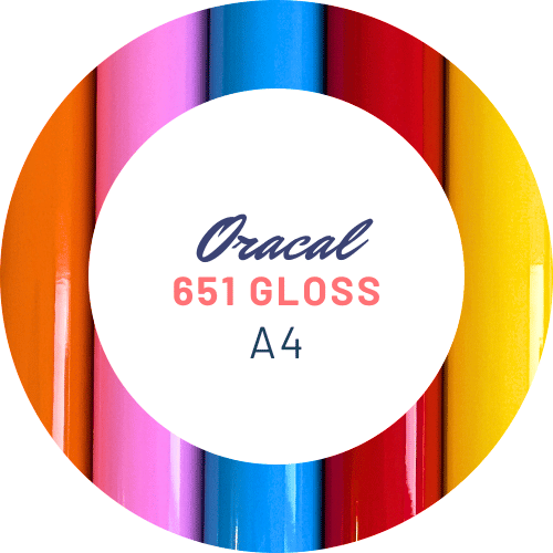 Oracal 651 Permanent Glossy Vinyl (12x25FT, Black)