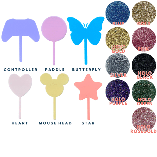 Cake Topper Glitter