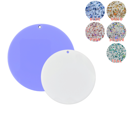 Circle Glitter Flakes Colours