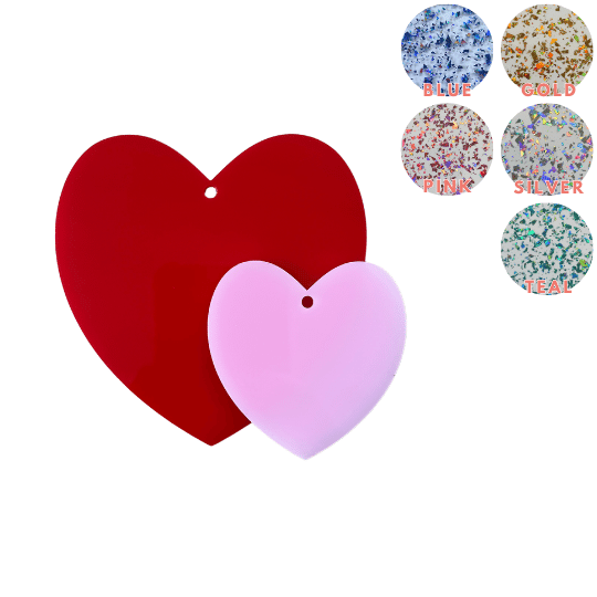 Heart Glitter Flakes