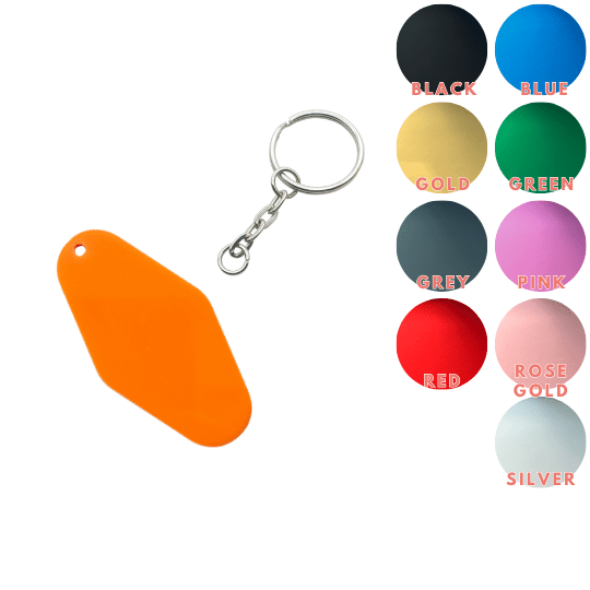 Motel Keyring Mirror Colours