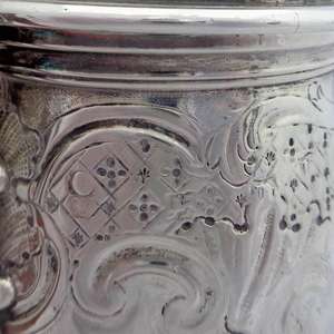 George II Sterling silver coffee pot by Paul Crespin Hallmarked London 1750 converted from a Chocolate pot.
