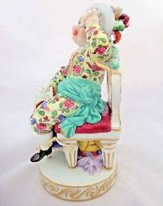 Meissen Porcelain Figurine Boy Tied to Chair M V Acier Model F49  Antique c 1880