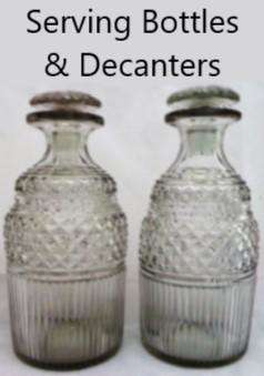 Antique decanters, claret jugs,serving bottles and measures for sale click to view