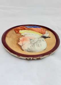 Georgian Pearlware Portrait Plaque General Monckton Enamelled Antique c 1785