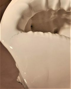 Antique Wedgwood White Porcelain Centrepiece - Fine Bone China Conch Shell sat Upon Coral on a round base - Victorian circa 1900 - 24.8 cm H 19 cm L
