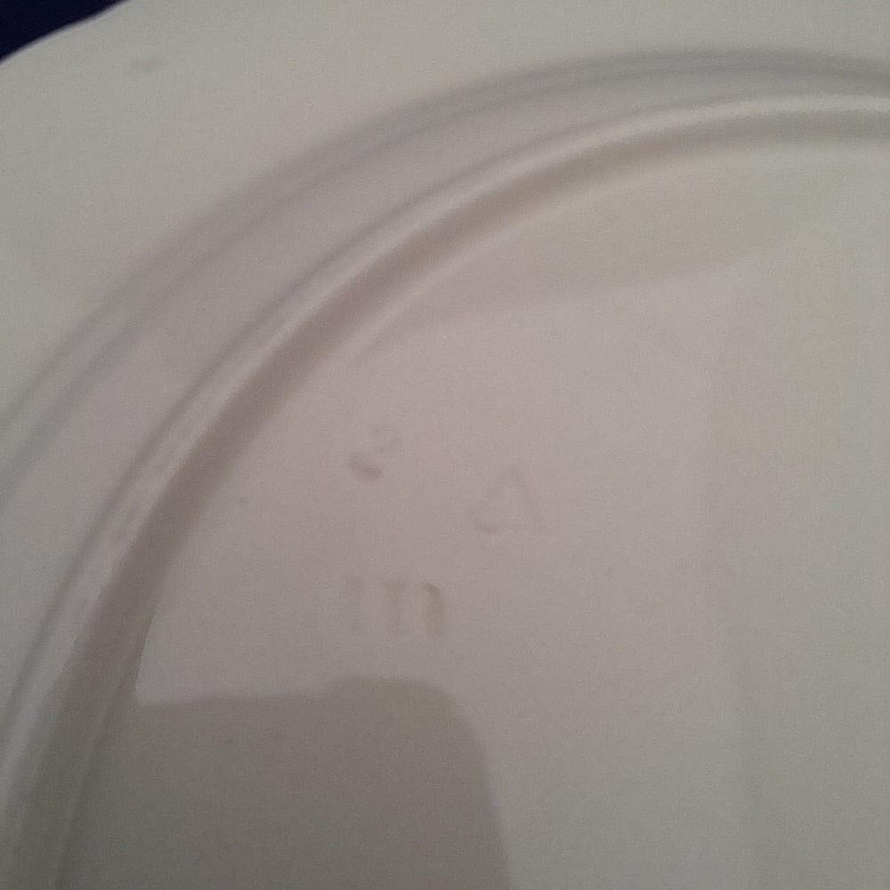 Close up of the impressed marks