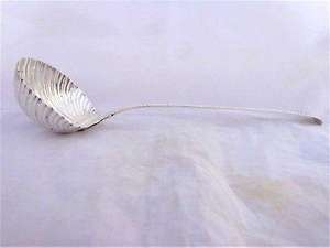 Georgian Silver Ladle Shell Shape HM London 1767 George Baskerville 148g Antique