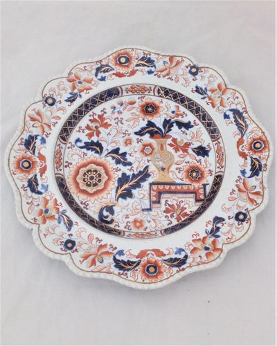 Antique Georgian Stone China Dinner Plate Imari Pattern 66 Hicks Meigh 1820
