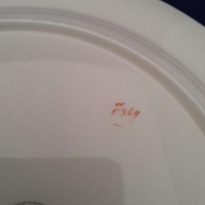 Close up of the painted pattern number