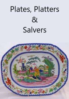 Antique Plates and Platters salvers and trays for sale click to view