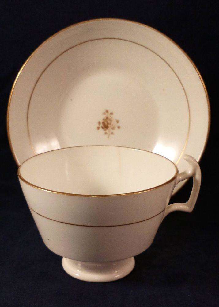 Porcelain London or Grecian Shape Tea Cup & Saucer possibly Swansea c 1815