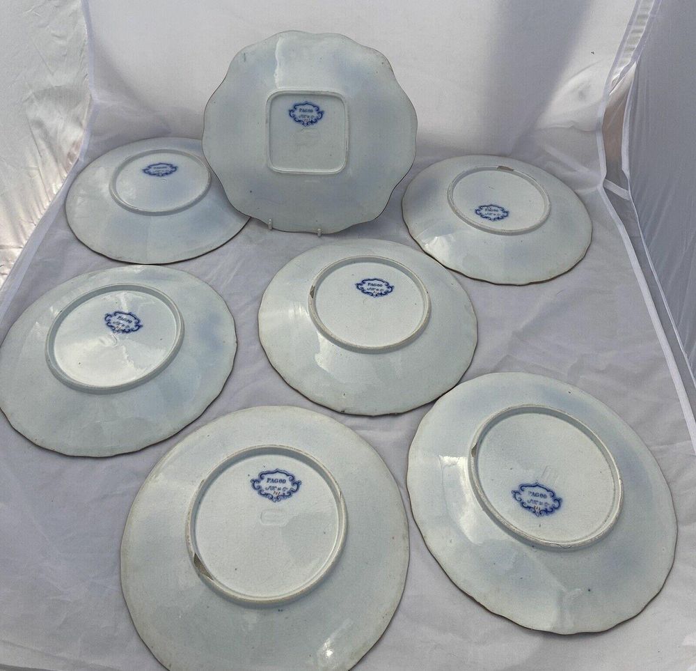 underside of all seven plates