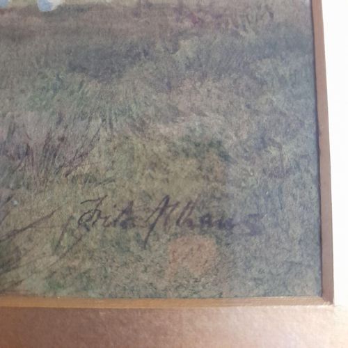bottom right corner signed